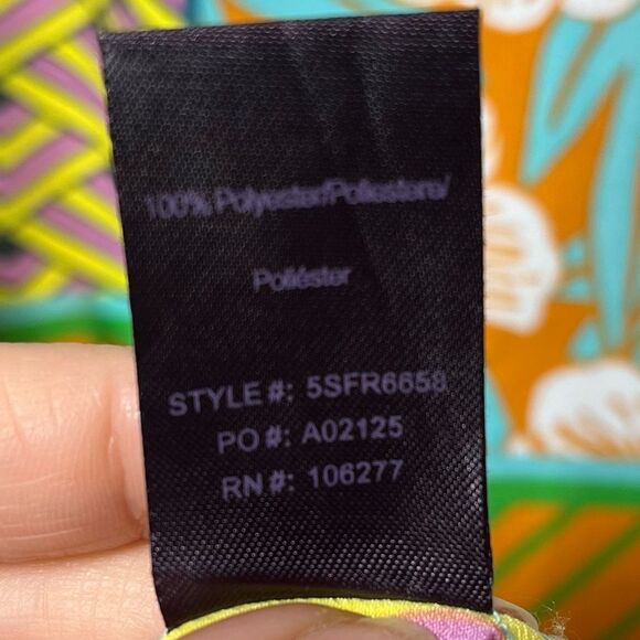 Hale Bob Long Sleeve Contrasting Print Shift Dress S NWOT - Picture 11 of 14